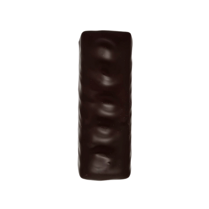 Bouchée chocolat noir, cacahuète, praliné amande, biscuit, caramel