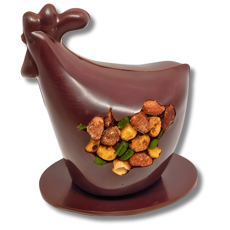 Poule grignotage - Chocolat noir