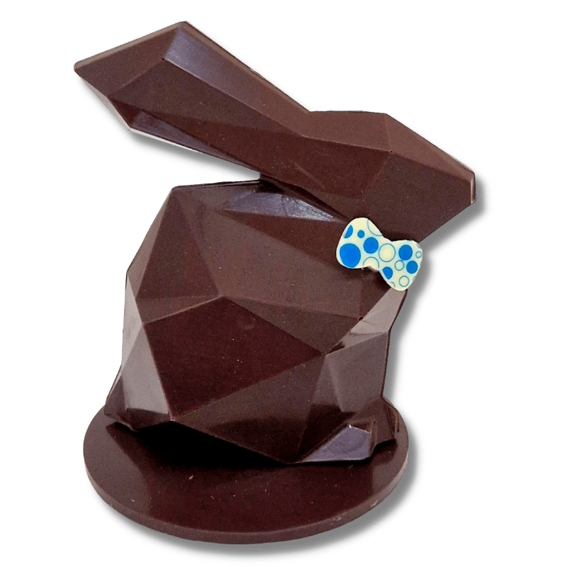 lapin “Facettes“ - Chocolat noir