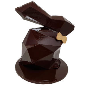 lapin “Facettes“ chocolat noir